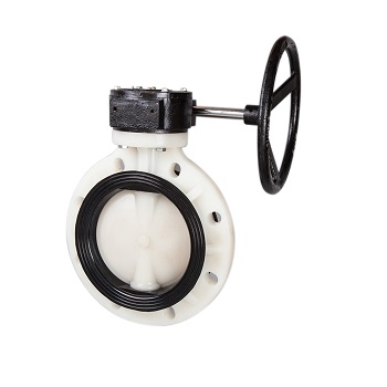 BUTTERFLY VALVE(WORM GEAR) PVDF